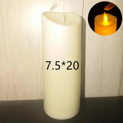 Velas LED sin llama con efecto parpadeante