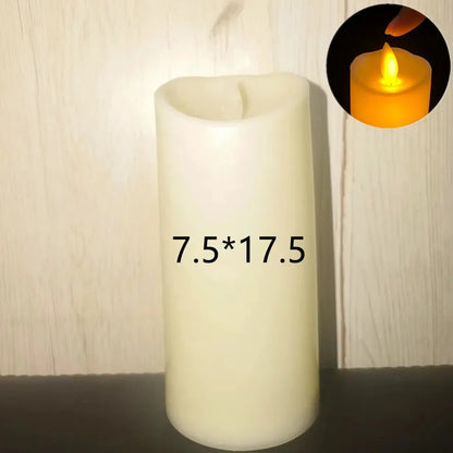 Velas LED sin llama con efecto parpadeante