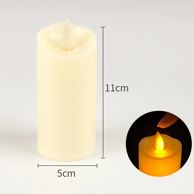 Velas LED sin llama con efecto parpadeante