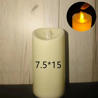 Velas LED sin llama con efecto parpadeante