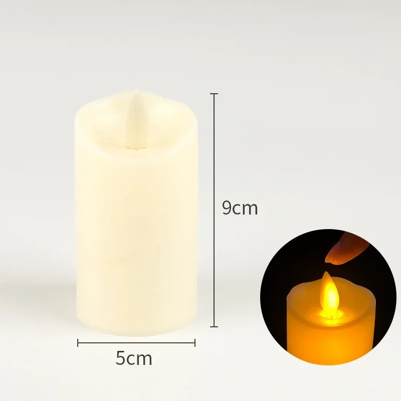 Velas LED sin llama con efecto parpadeante